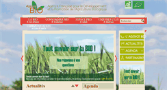 Desktop Screenshot of agence-bio.org