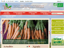 Tablet Screenshot of agence-bio.org